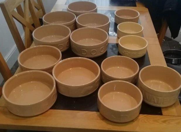 Image 4 of Mason Cash Ceramic Light Brown Pet Water Bowls