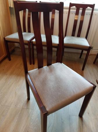 Image 2 of Set of 4, 1970's dining chairs