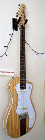 Image 2 of Unique electric solid pine body guitar