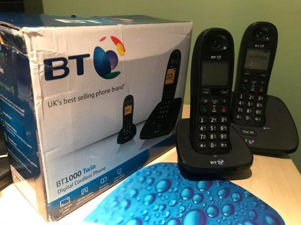 Image 2 of BT1000 Twin digital cordless phone