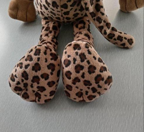 Image 11 of Russ Berrie UK soft toy Leopard.  Length approx: 14".