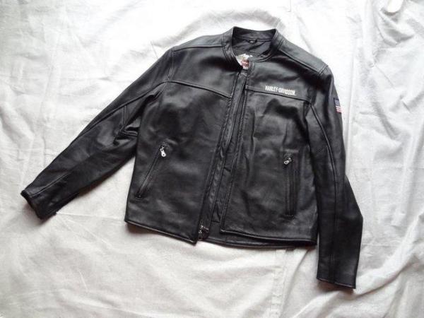 Image 1 of Unworn, Harley Davidson American Legend black leather jacket