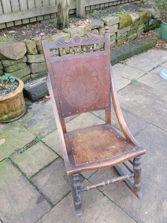 Image 1 of Vintage wooden rocking chair