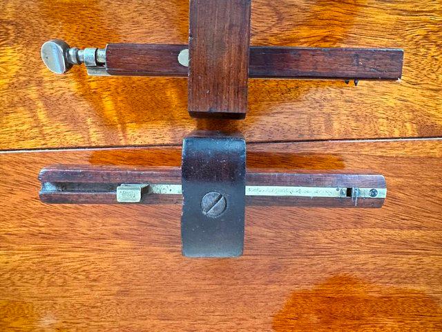 Preview of the first image of Vintage Wooden Mortice Gauge Woodworking Scriber.