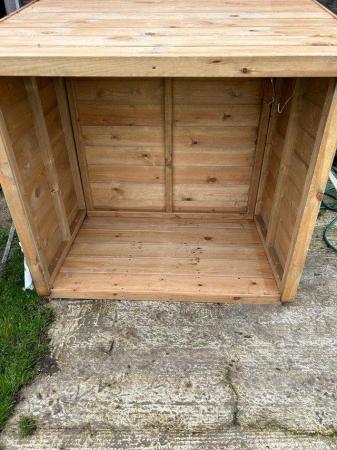 Image 2 of Wooden Log Store. New. Bargain.