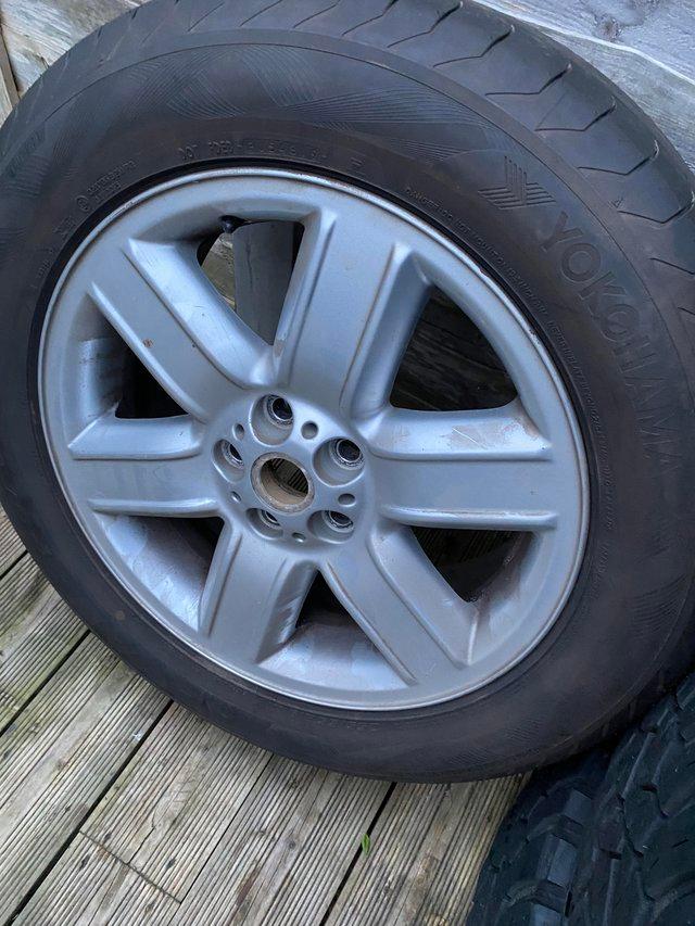 Preview of the first image of Alloy wheels and tyres for sale.