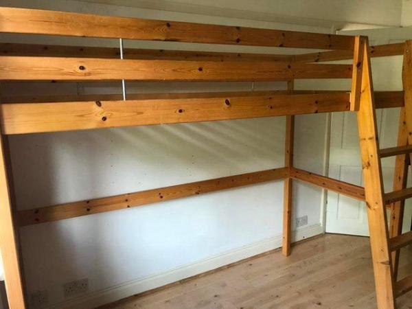 Image 1 of IKEA Vradal single wooden high bed