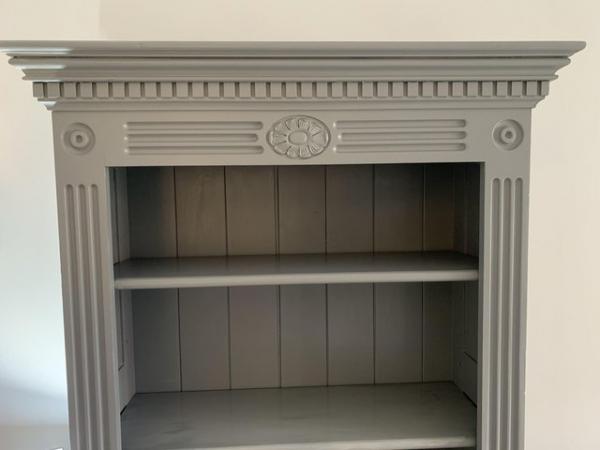 Image 3 of Solid pine grey book case