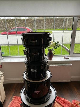 Image 2 of DRUM KIT/ BLACK. IN PERFECT CONDITION