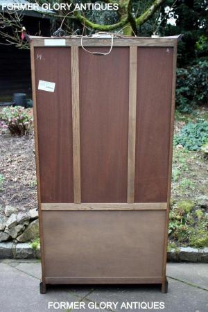 Image 34 of OLD CHARM LIGHT OAK CANTED DISPLAY CABINET CUPBOARD DRESSER