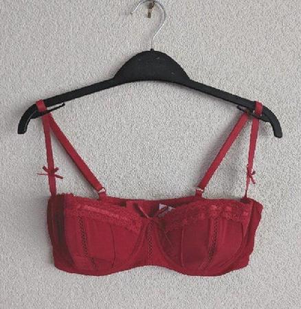 Image 1 of Stunning Red Padded Bra By Secret Possessions - Size 34D