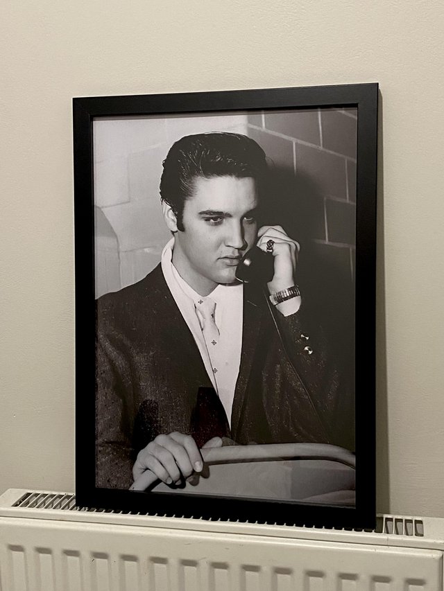 Preview of the first image of Elvis A3 framed print picture 34x45cm.