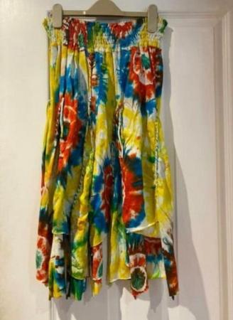 Image 1 of Skirt hand made tie dyed size 14