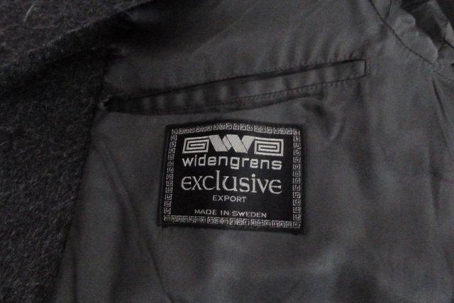 Preview of the first image of Men's Crombrie Style Black/Grey Coat.