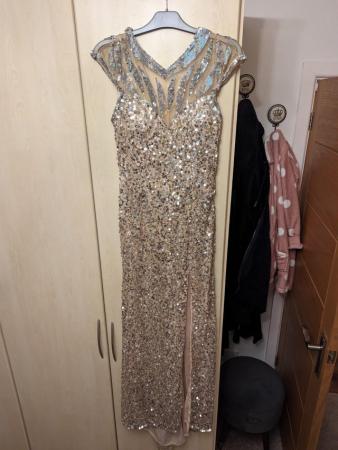 Image 3 of Stunning Silver Prom Dress for Sale - Size 12 / 14