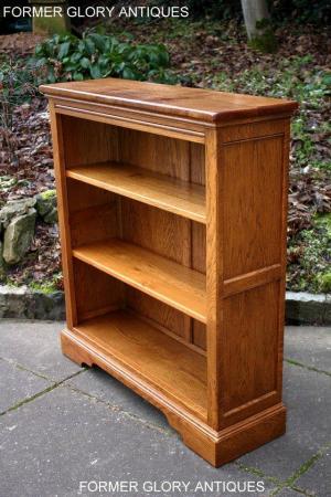 Image 93 of AN OLD CHARM VINTAGE OAK OPEN BOOKCASE CD DVD CABINET STAND