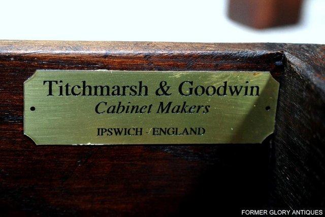 Image 74 of TITCHMARSH & GOODWIN OAK LAMP PHONE HALL CONSOLE TABLE STAND
