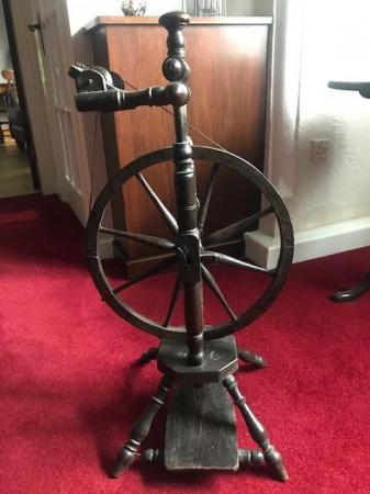 Image 3 of Antique Spinning Wheel (85cm tall)