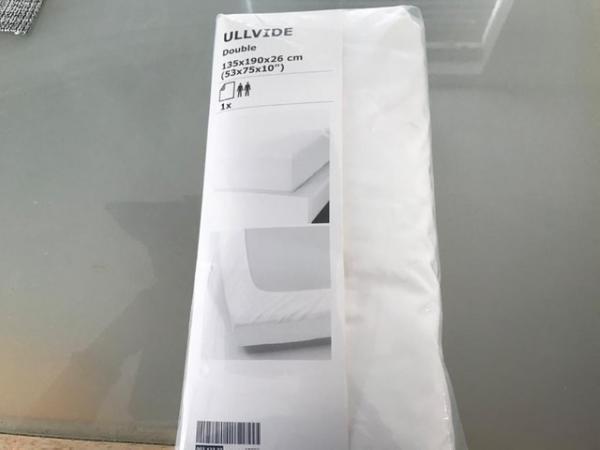 Image 1 of Ikea 2 double cotton sheets brand new