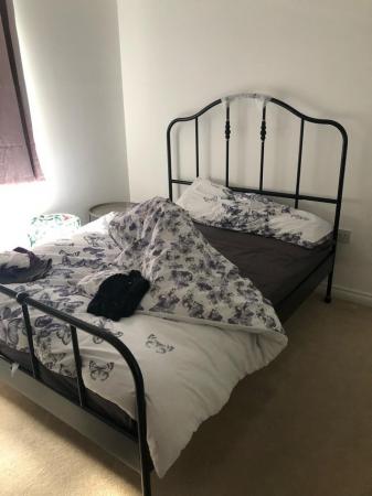 Image 1 of IKEA SAGUSTA double bed frame
