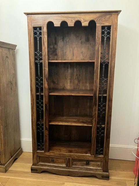 Preview of the first image of Beautiful, solid Indian Rosewood (sheesham), Jali bookcase.