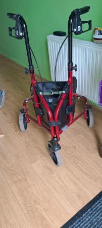Image 3 of 3 wheel walker with bag