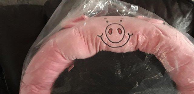 Preview of the first image of M&S Percy Pig Dog Bed New in packaging.