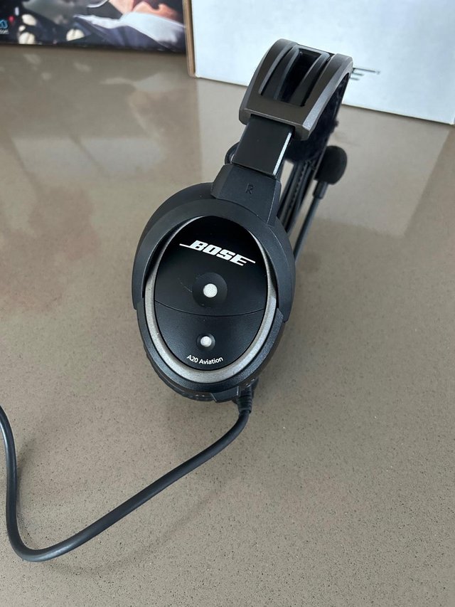 Preview of the first image of Bose A20 Aviation Headset - Bluetooth, Twin Plug & Boxed.
