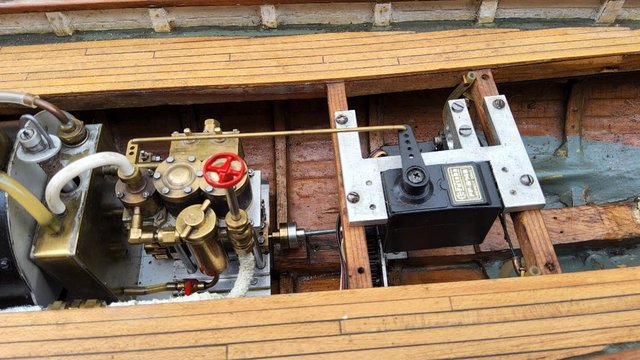 Image 30 of Model boat live steam,45 inch museum quality steam yacht