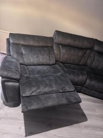 Image 2 of SCS fabric recliner sofa and chair