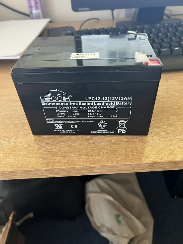Preview of the first image of 12v brand new mobility scooter batteries for sale.