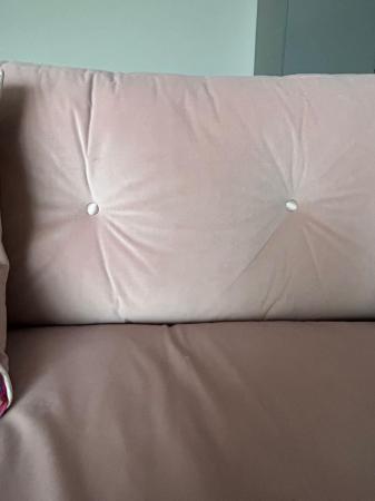 Image 3 of Sofology 4 seater dusky pink sofa