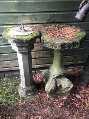 Image 4 of Original Victorian sandstone bird feeder/bath