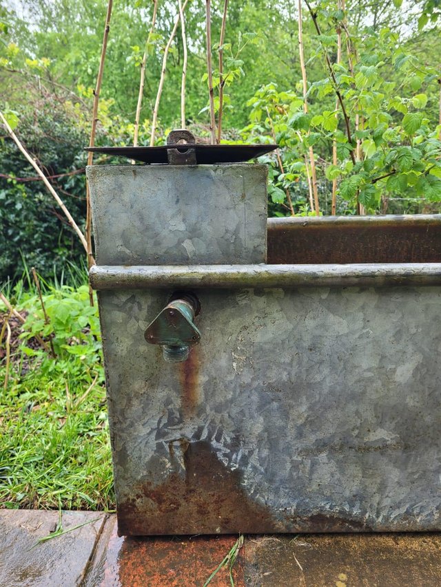 Preview of the first image of Vintage galvanised trough.