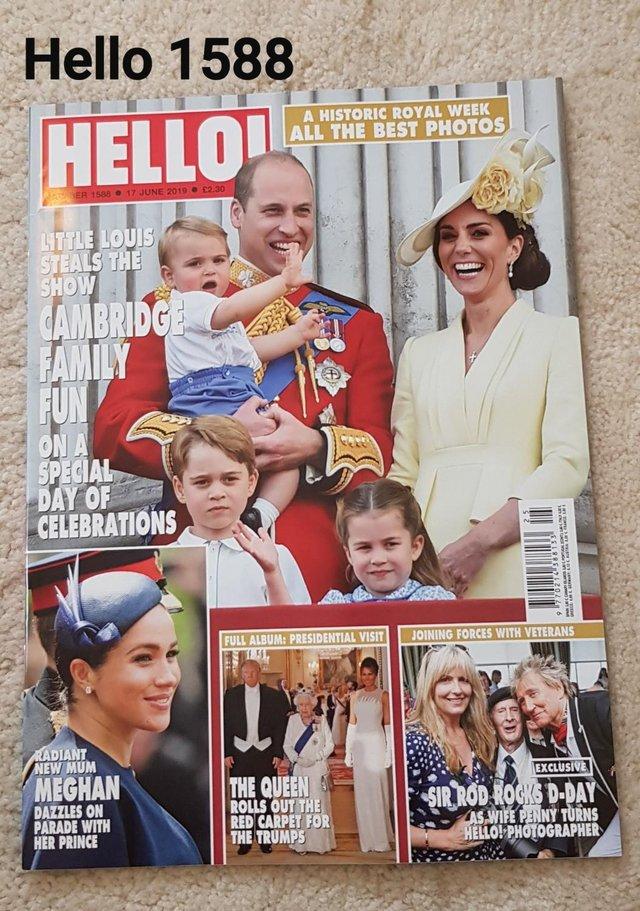 Preview of the first image of Hello Magazine 1588 - Trump UK Visit/Charlotte Casiraghi Wed.