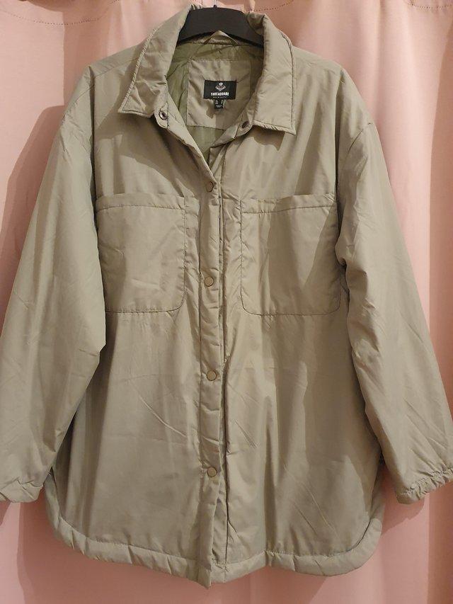 Preview of the first image of Threadbare Khaki Jacket/Coat Size 14.