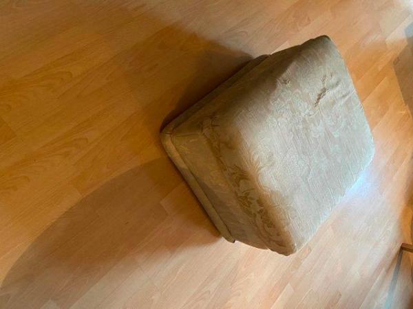 Image 3 of Ottoman / Foot Stool - Large soft cushion top