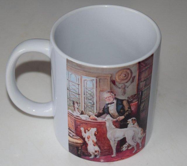 Preview of the first image of CLASSICAL ART DOG MUG - SIR WALTER SCOTT GREYHOUND / SPANIEL.