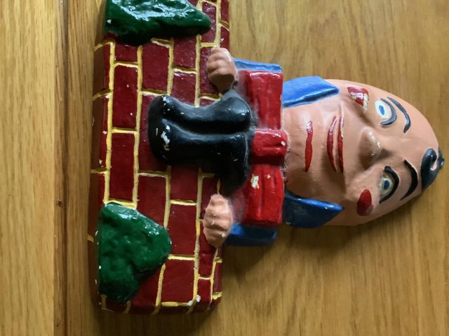 Preview of the first image of Vintage Humpty Dumpty Wall Plaque.