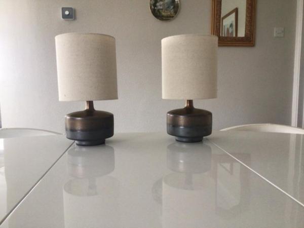 Image 1 of Pair of Table Lamps With Shades