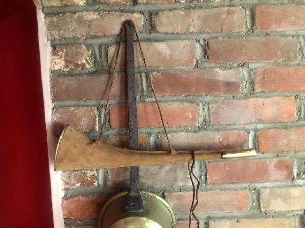 Image 1 of Vintage French hunting horn brass