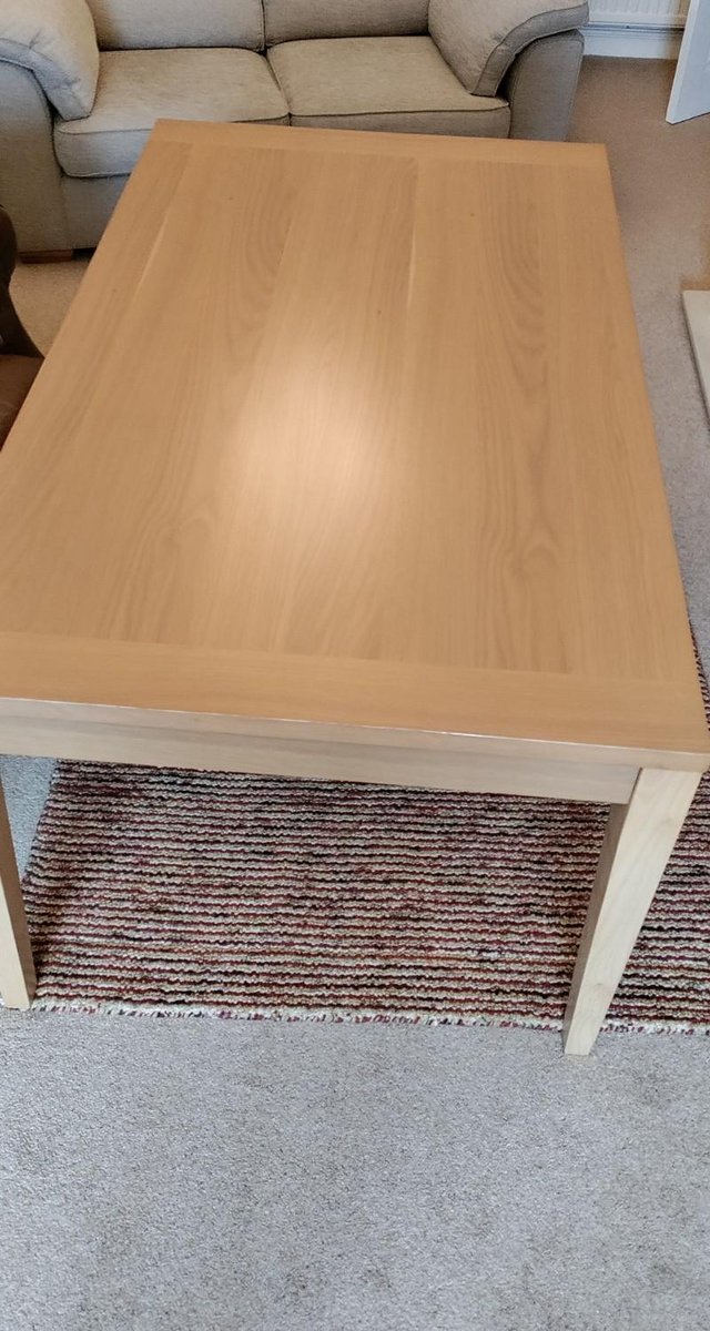 Preview of the first image of Rectangular Dining Table - As new condition.