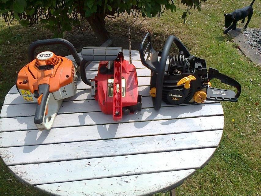 Preview of the first image of Stihl, Homelite x2, Hedge trimmer, Chainsaws, for repair or.