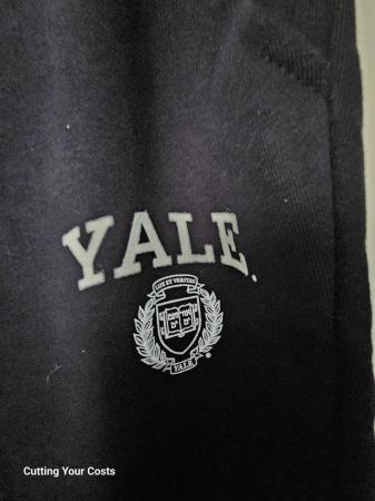 Image 2 of XL navy Yale University tracksuit bottoms.