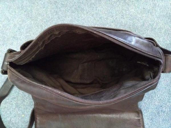 Image 3 of Tula Leather Cross Body Bag, Brown