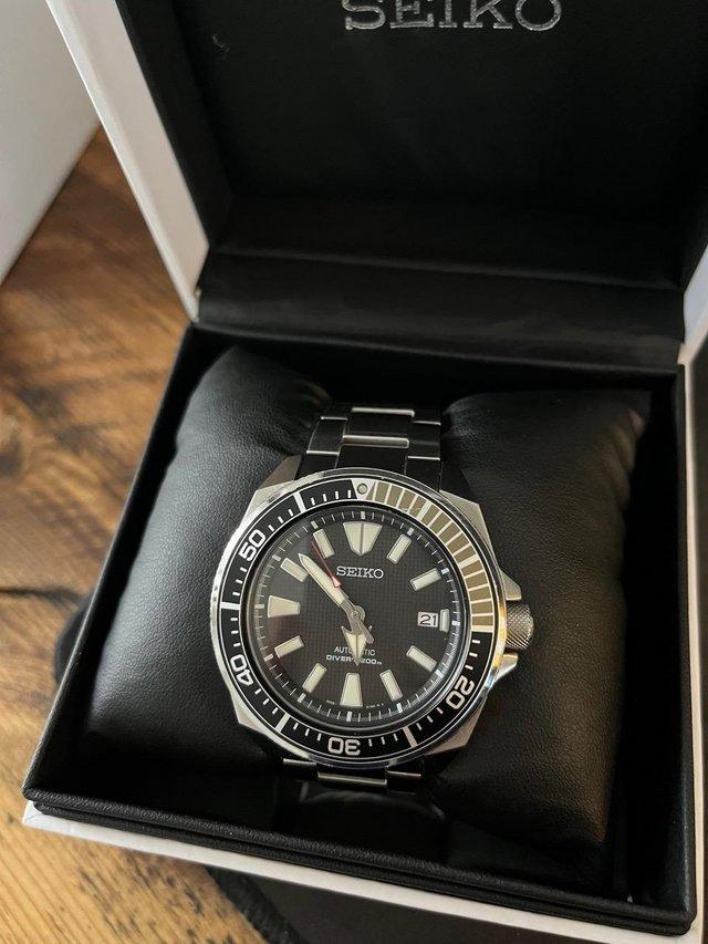 Preview of the first image of Seiko Prospex "Samurai" Divers Men's Watch (4r35-01v0).