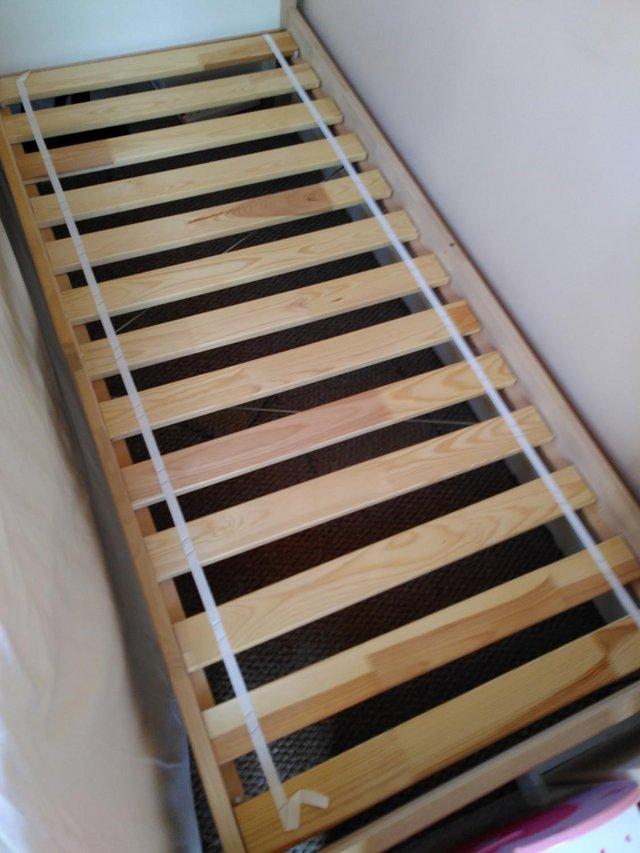 Preview of the first image of Ikea Sniglar Toddler Bed - Nearly New With Mattress.