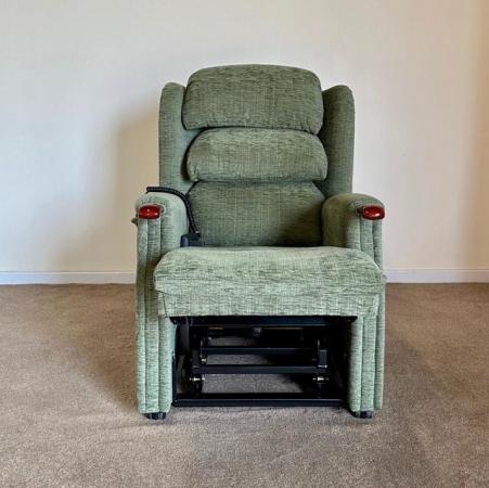 Image 6 of REPOSE LUXURY ELECTRIC RISER RECLINER GREEN CHAIR ~ DELIVERY