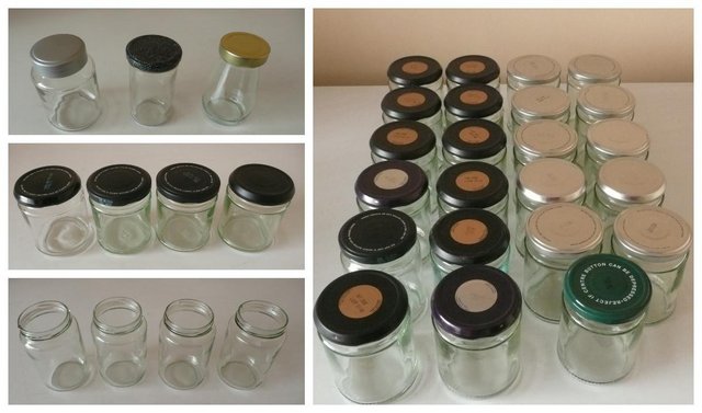 Image 3 of 67 Assorted Sizes Jam Jars Preserves, Party, Crafts, Storage
