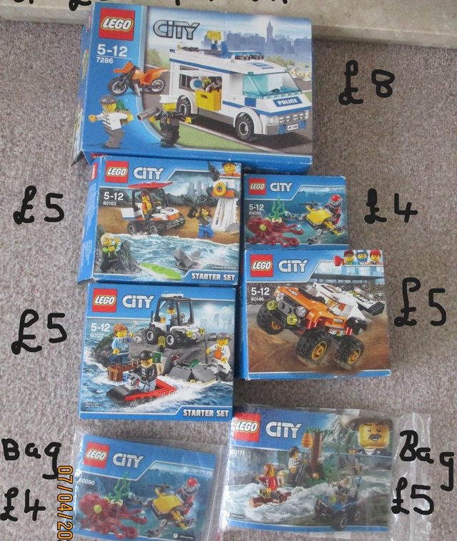 Preview of the first image of LEGO CITY SETS,ALL WITH INSTRUCTIONS.